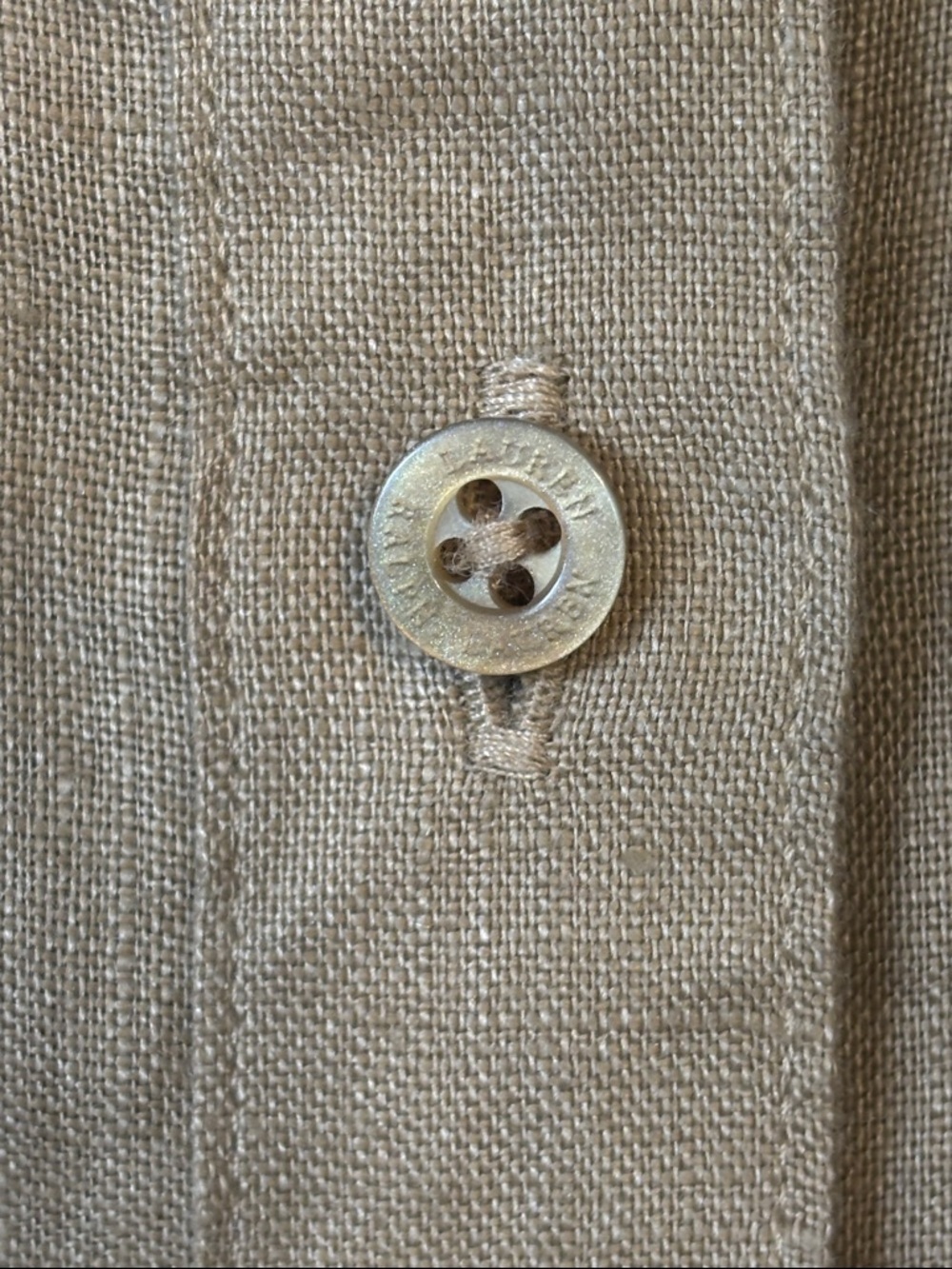 NWT Lauren Ralph Lauren Short-Sleeve Button-Down Point Collar Camp Shirt L - Picture 5 of 13